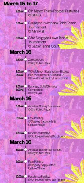 SCHEDULE OF ACTIVITIES SCHEDULE OF ACTIVITIES
