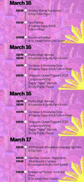 SCHEDULE OF ACTIVITIES SCHEDULE OF ACTIVITIES